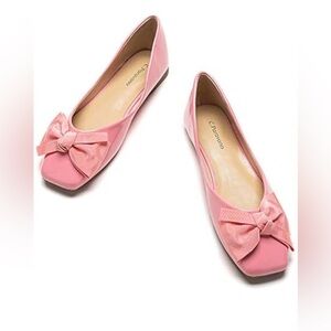 C. Paravano Bowknot Square‎ Flats
